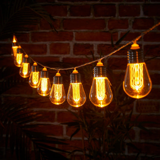 10 Edison Bulb String