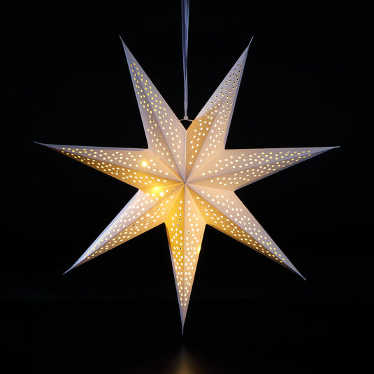 60cm Paper North Star - 20 Warm White LEDs