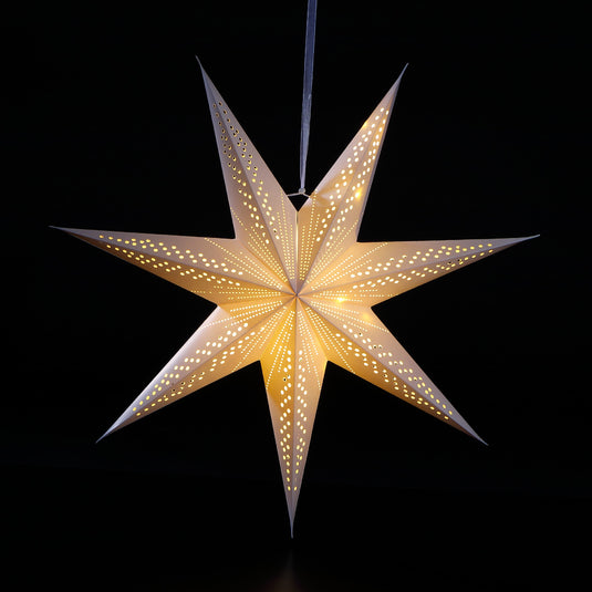 60cm Paper Shooting Star - 20 Warm White LEDs