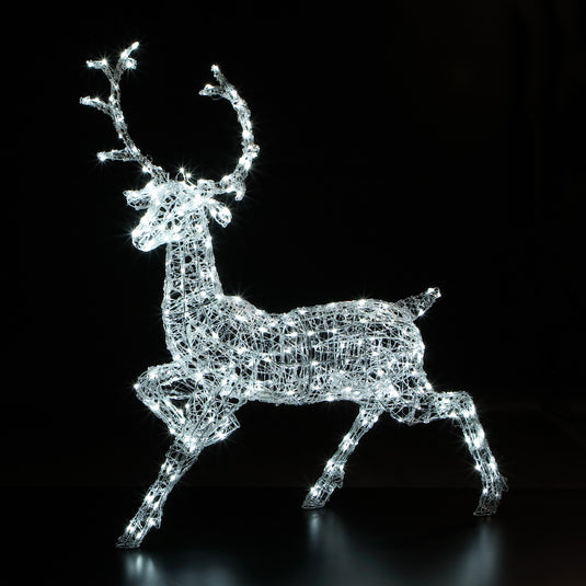 1.4m Spun Acrylic Woburn Stag - 300 LEDs