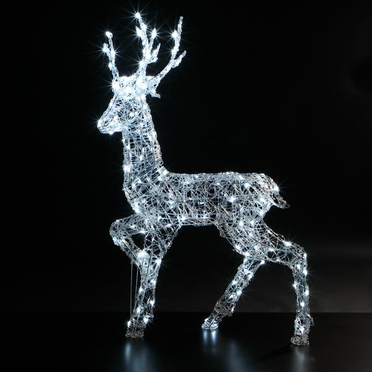 1.35m Spun Acrylic Richmond Deer - 180 LEDs