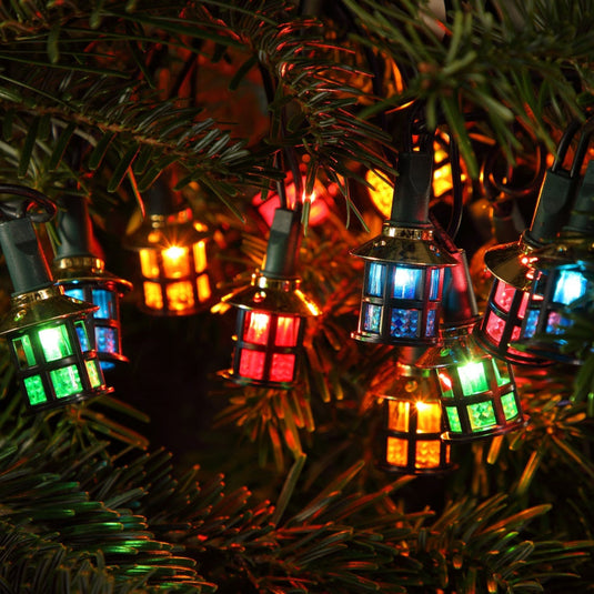 40 Multicolour LED Victorian Lantern String Light