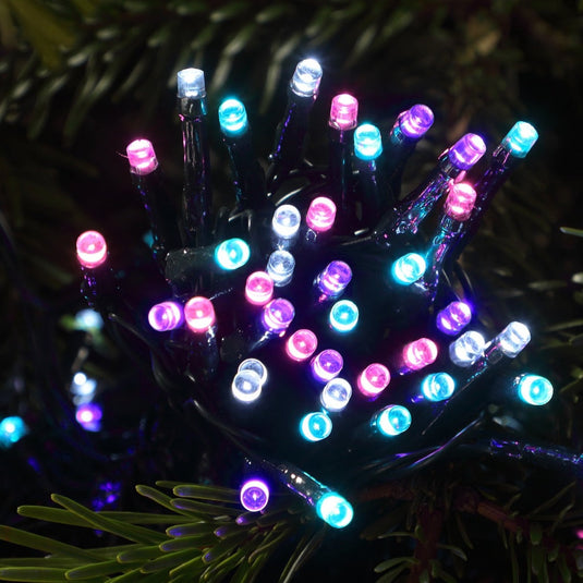 240 Pastel Multifunction String Lights With Green Cable