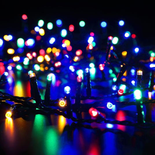 2000 Multicolour Multifunction Décor Tree Lights With Green Cable