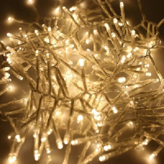 960 Warm White Multifunction Cluster Lights with Clear Cable