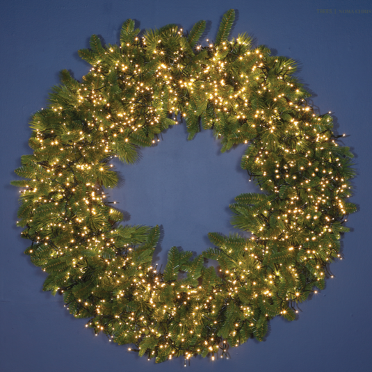 42' Warm White Pre-Lit Highgrove Wreath - 960 LEDs