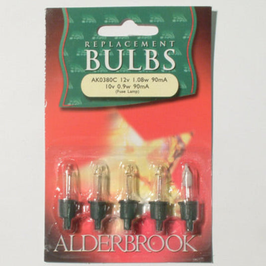 20 12v Clear Alderbrook Spare Bulbs